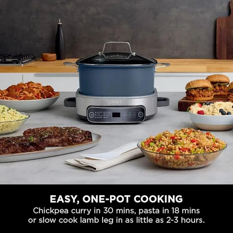 Ninja Foodi PossibleCooker MC1101UK 6 Litre 8-in-1 Slow Cooker/Multi-cooker, Midnight Blue - 43805763338463 