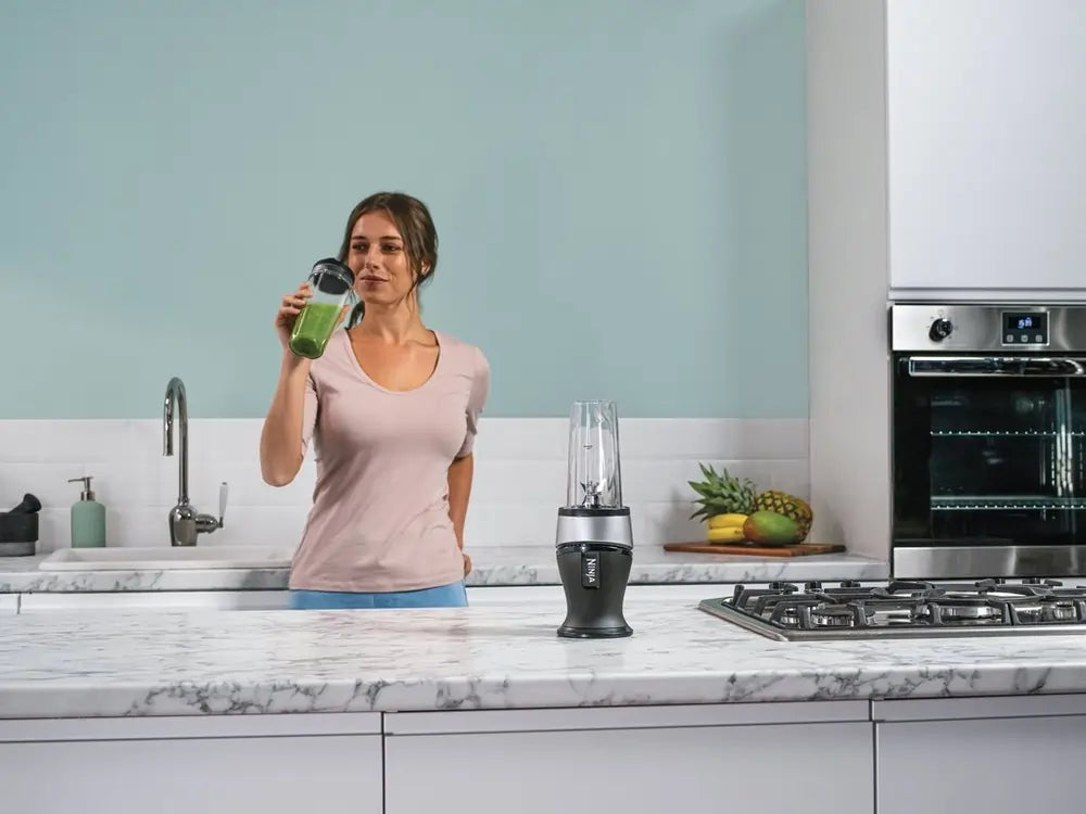 Ninja QB3001UKS Blender and Smoothie Maker, Black/Sliver