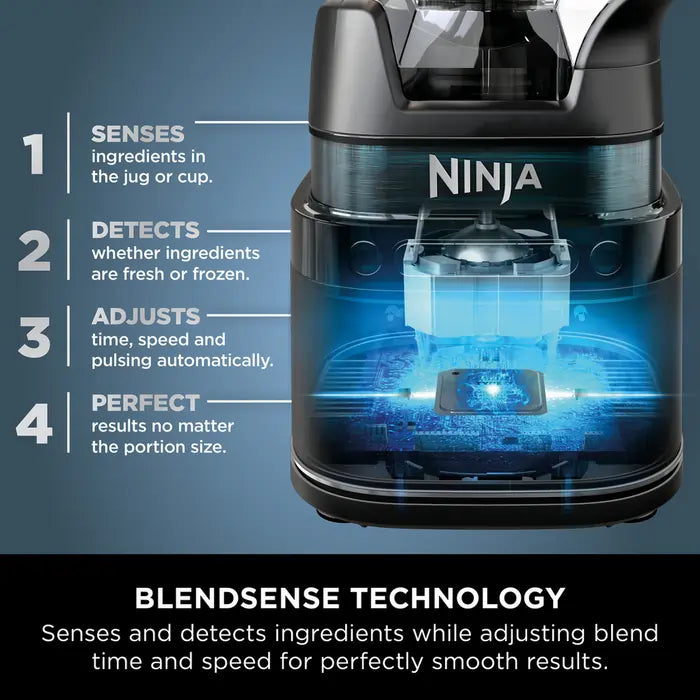 Ninja TB301UK Detect Duo Power Blender Pro + Single Serve - Black -