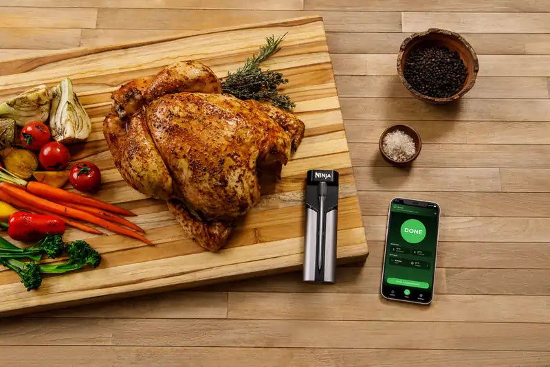 Ninja WP100EU ProChef Wireless Cooking Thermometer, Black/Silver - 43918428045535 