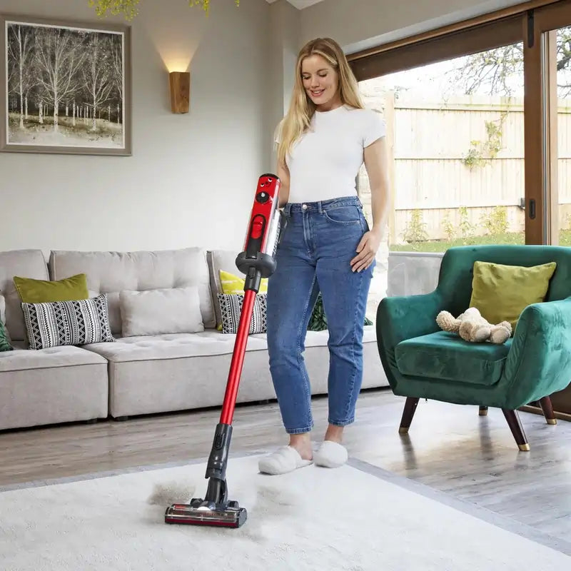 Numatic 916177 Henry Quick Cordless Vacuum Cleaner With Up To 60 Minutes Run Time, Red