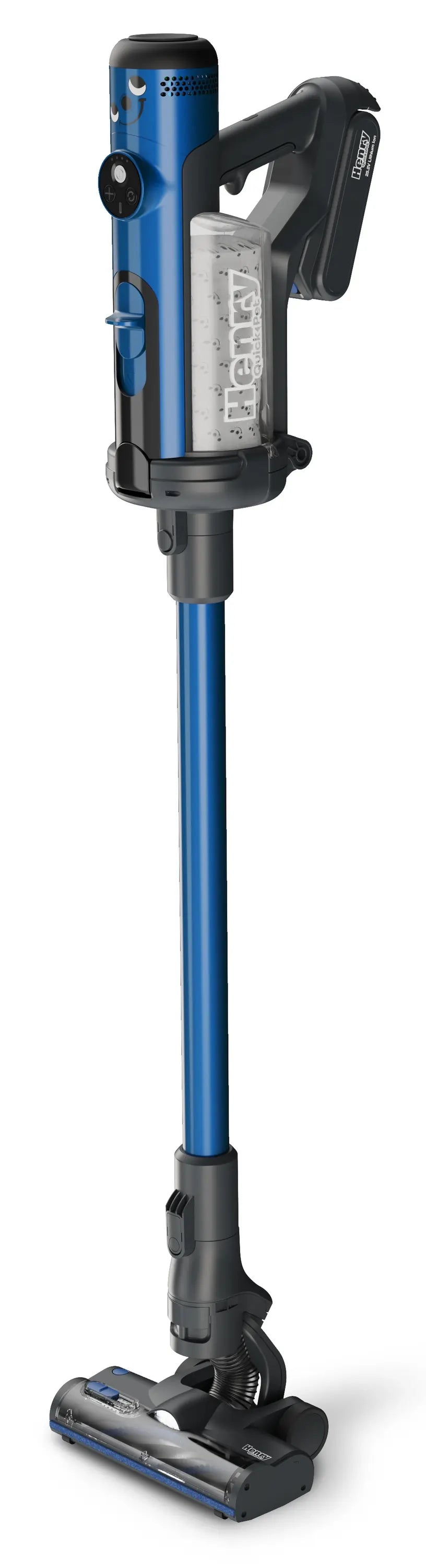 Numatic 916634 Henry Quick Pet Cordless Vacuum Cleaner With Up To 60 Minutes Run Time, Blue
