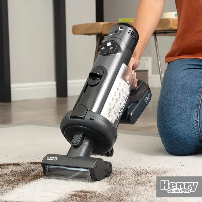 Numatic 919149 Henry Quick Pro Cordless Dry Vacuum Cleaner, Grey