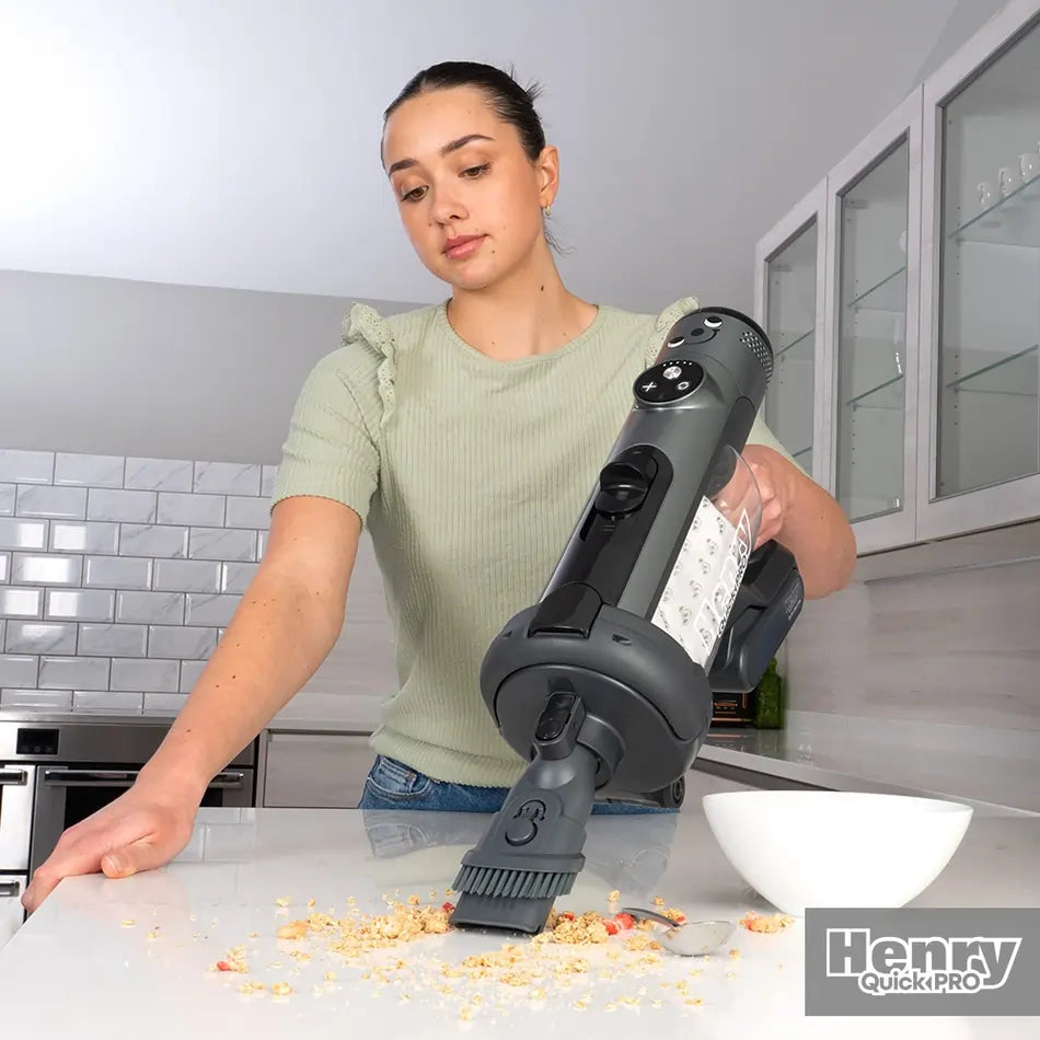 Numatic 919149 Henry Quick Pro Cordless Dry Vacuum Cleaner, Grey