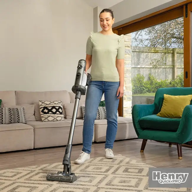 Numatic 919149 Henry Quick Pro Cordless Dry Vacuum Cleaner, Grey