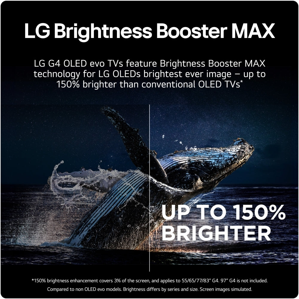 LG OLED65G45LW 65" OLED evo G4 4K Smart TV, 4K Ultra HD, Silver, F Rated - 43304932606175 