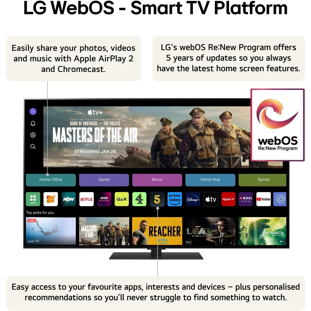 LG OLED65G46LSAEK 65" 4K OLED EVO Smart TV - - 43304933327071 