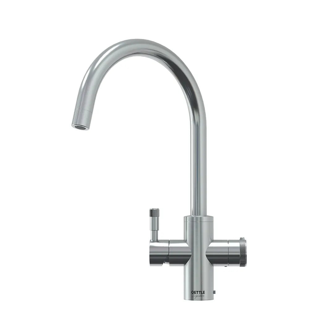 QETTLE Q9400PV Signature Modern 4-in-1 Boiling Water Tap With 4 Litre Tank, Stainless Steel