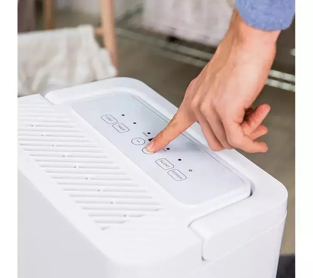 Russell Hobbs RHDH1001 10 Litre Dehumidifier With 2 Litre Water Tank, White & Black - 43939297591519 