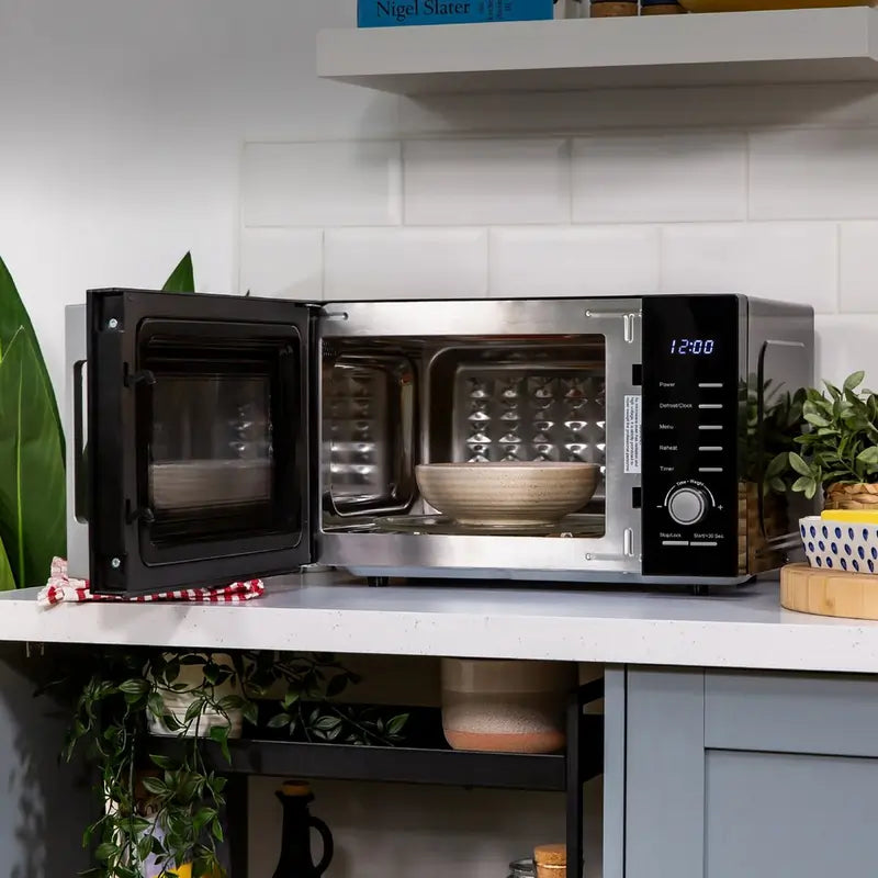 Russell Hobbs RHM2348B 900W 23 Litre Solo Microwave Oven, Black - 43540244070623 