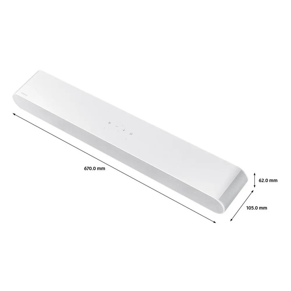 Samsung HWS61DXU 200W 5.0ch All-in-One Wireless Soundbar, White - 42983624442079 