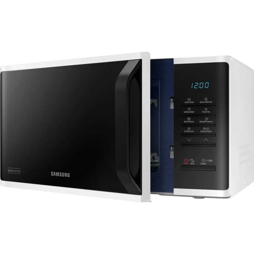 Samsung MS23K3513AW 23 Litre 800W Solo Microwave Oven, White - 73177396314485 