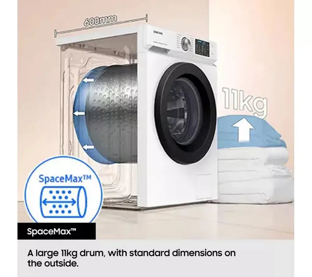 Samsung WW11DG5B25AEEU 11kg 1400 Spin Washing Machine, White