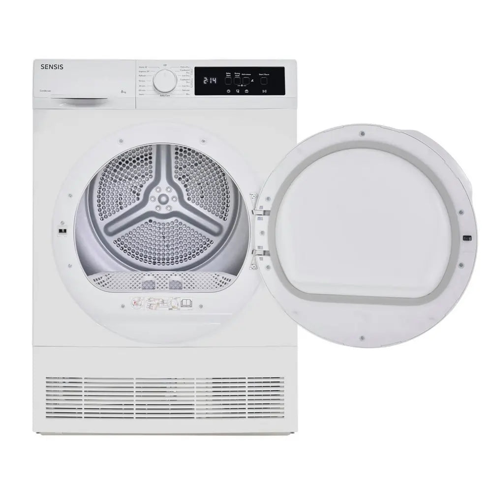 Sensis TDCF018BW 8kg Condenser Tumble Dryer, White