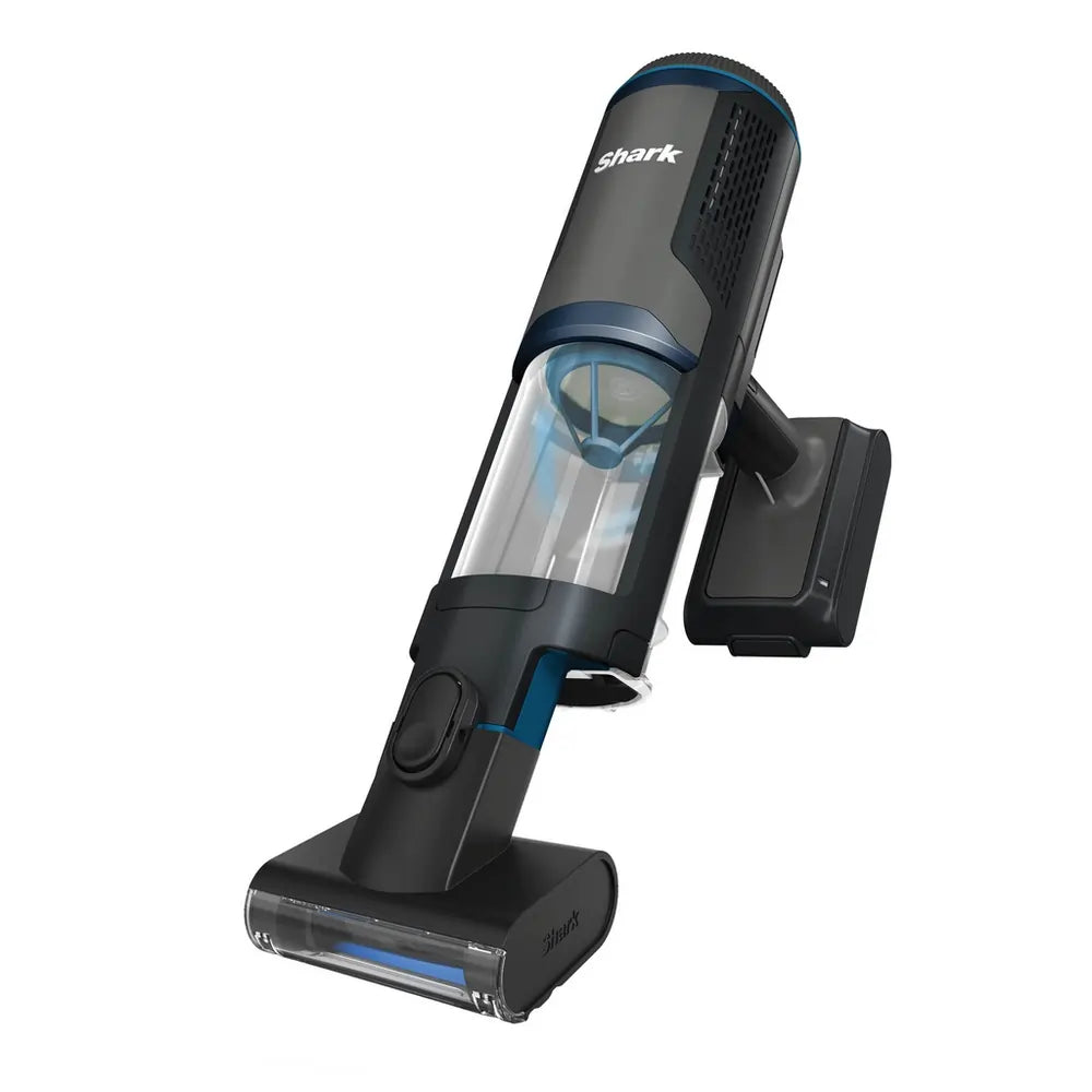 Shark BH102UK PowerBoost Pet Handheld Vacuum With Up To 40 Minutes Run Time, Charcoal With Blue