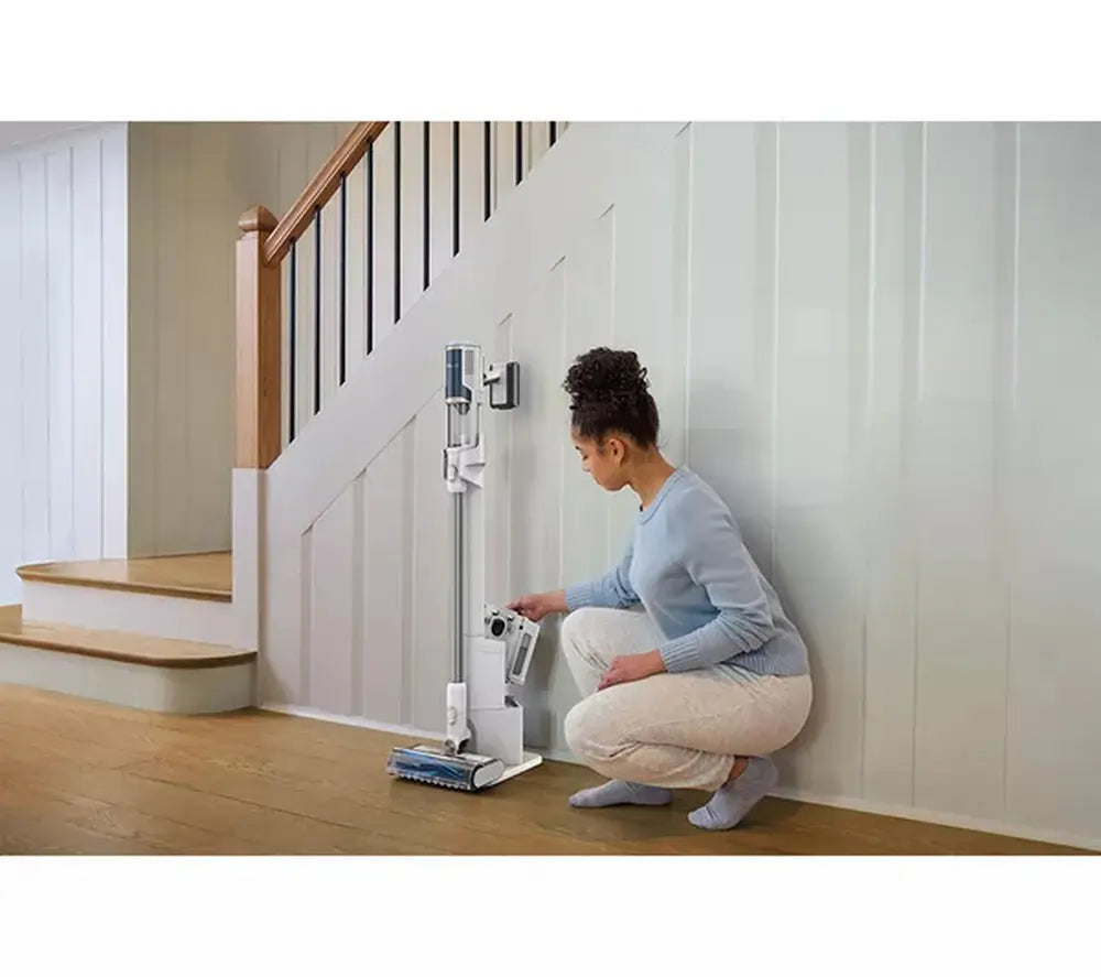 Shark BU3521UK Clean & Empty Cordless Vacuum Cleaner & Auto-Empty System, White - 43539180159199 
