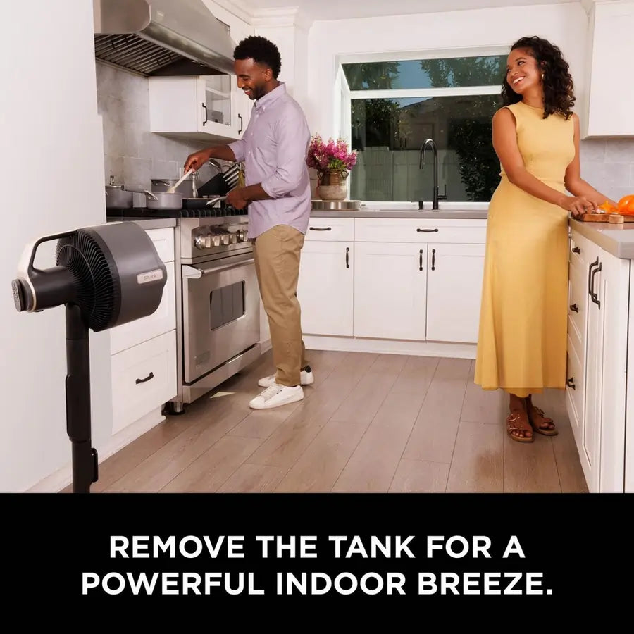 Shark FA300UK FlexBreeze Pro Mist Indoor & Outdoor Fan & Outdoor Misting System - Dark Grey, Charcoal - 74029751304565 
