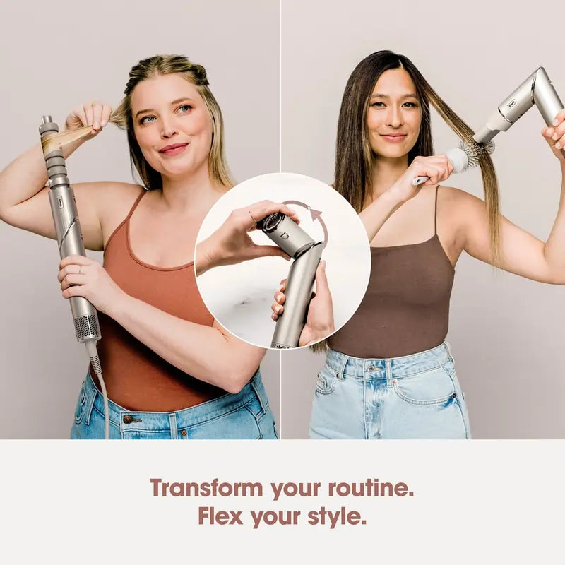 Shark FlexStyle HD426SLUK Air Styler & Hair Dryer for Straight & Wavy Hair, Stone