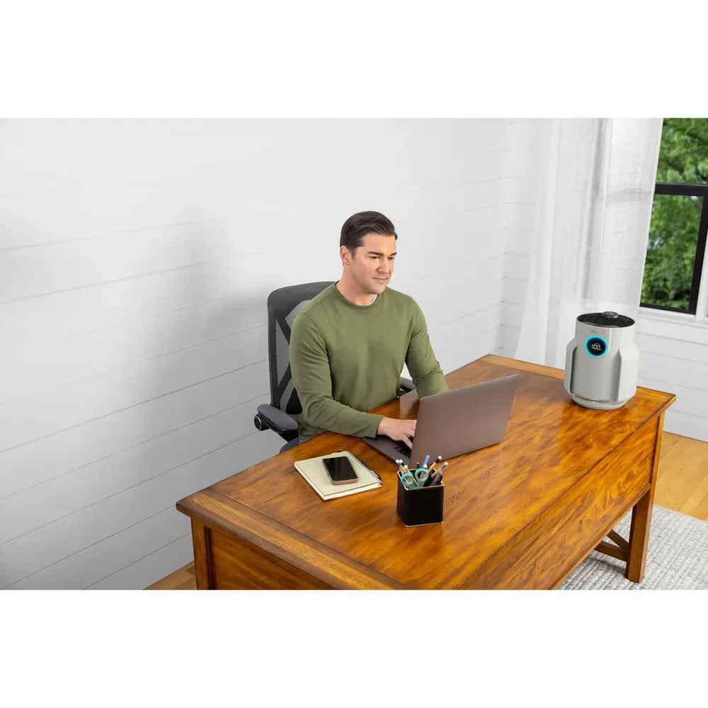Shark HP072UK NeverChange5 Air Purifier Compact Pro, Dove