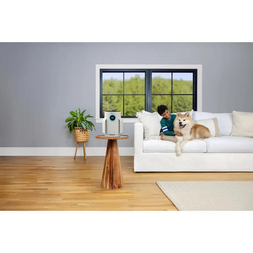 Shark HP072UK NeverChange5 Air Purifier Compact Pro, Dove