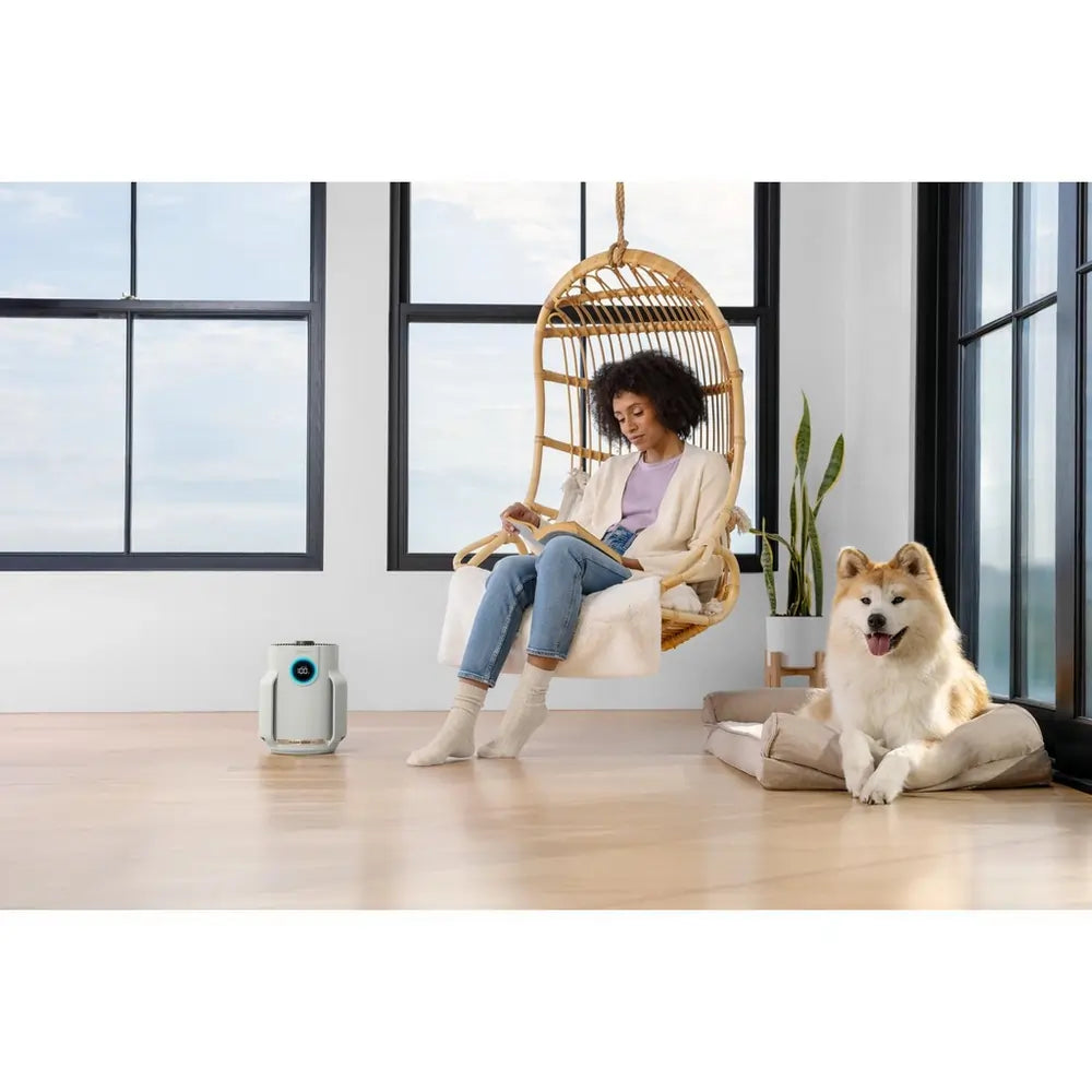 Shark HP072UK NeverChange5 Air Purifier Compact Pro, Dove