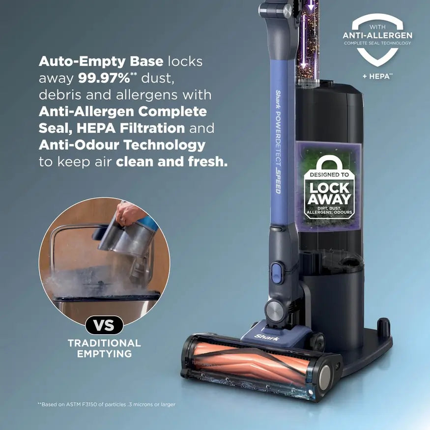 Shark IA3241UKT Phoenix AED Cordless Vacuum Cleaner, Black