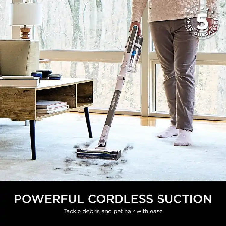 Shark IZ380UKT PowerPro Pet Cordless Stick Vacuum Cleaner With Up To 60 Minutes Run Time, Java Metallic