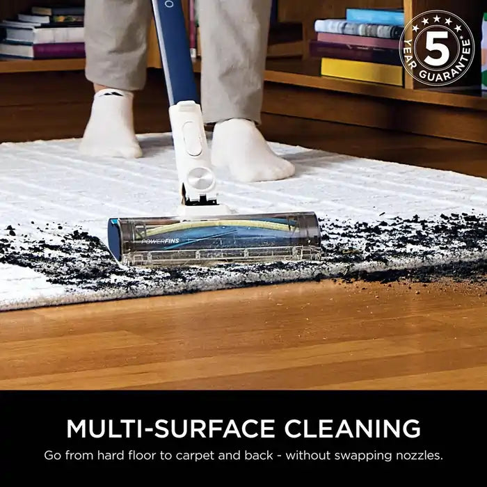 Shark IZ380UK PowerPro Cordless Stick Vacuum Cleaner With Up To 60 Minutes Run Time, Navy Metallic