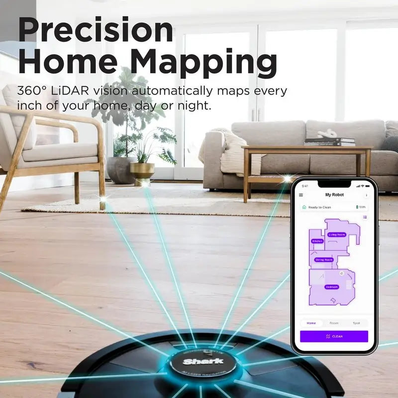 Shark RV2620WAUK 1.8 Litre Dust Capacity Self-Emptying Robot Vacuum Cleaner - 43043533062367 