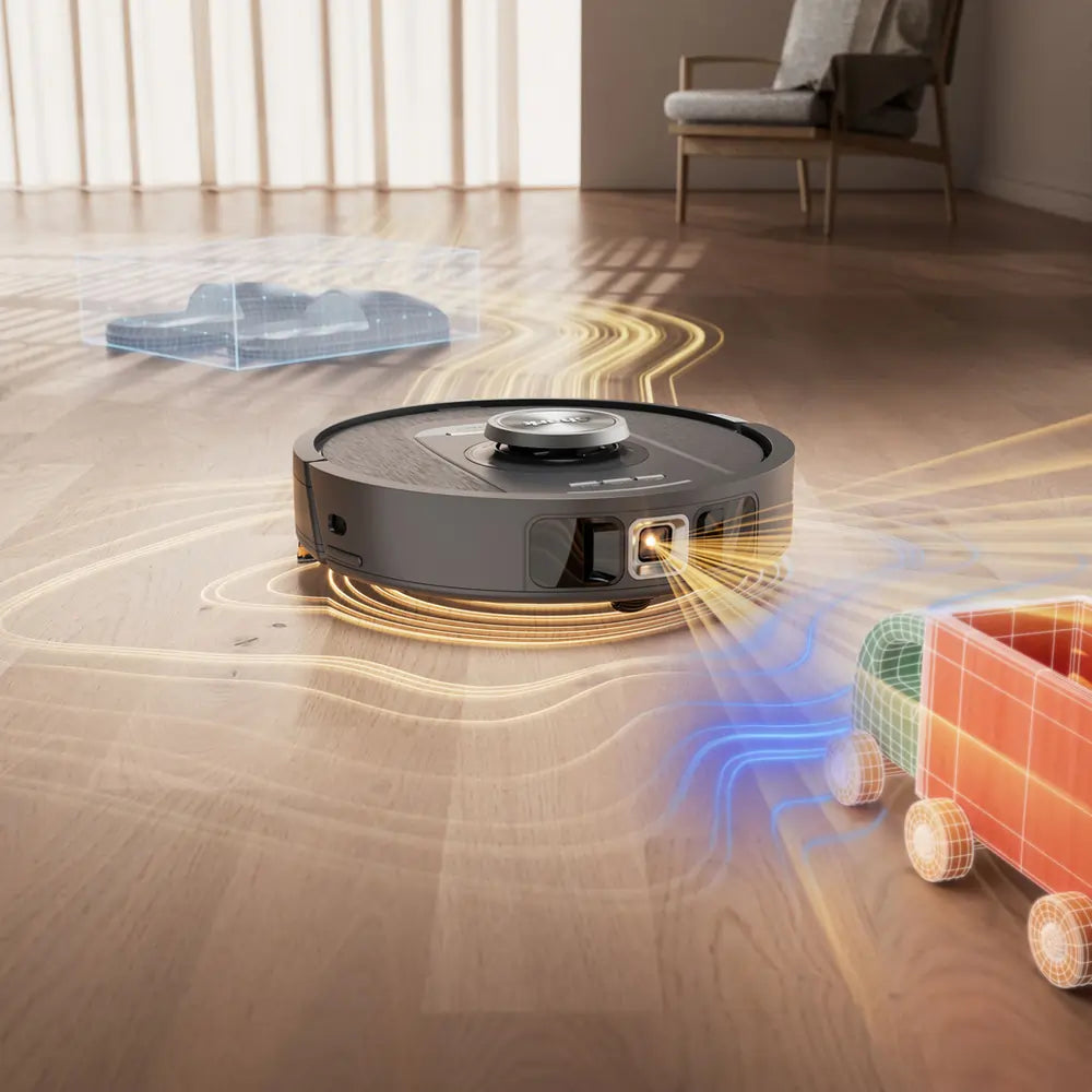 Shark RV2800YEUK PowerDetect NeverTouch 2-in-1 Self-Empty Robot Vacuum & Mop, Black - 71817895051637 
