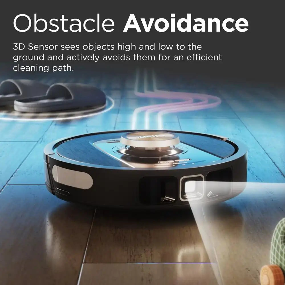 Shark RV2820VEUK PowerDetect Self-Empty Robot Vacuum Cleaner With Up To 100 Minutes Run Time, Black - 43044353474783 