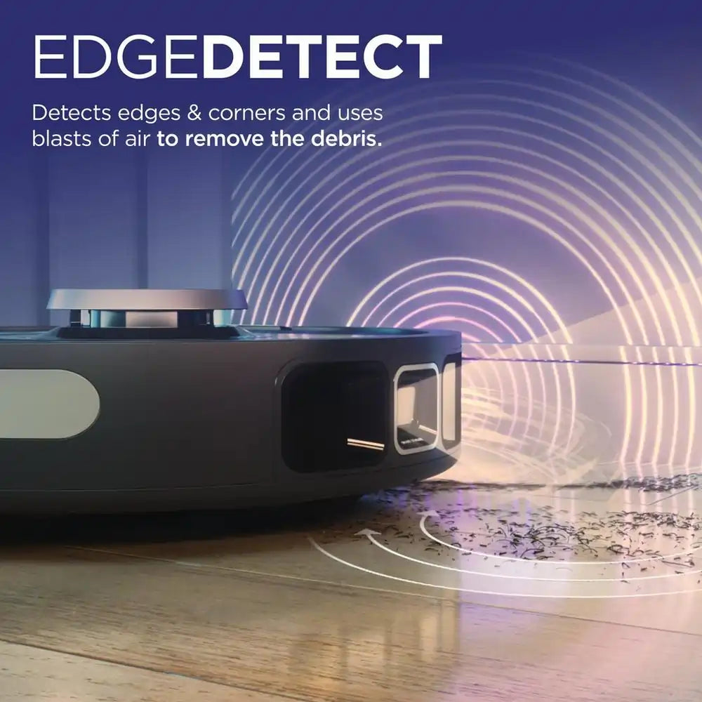 Shark RV2820VEUK PowerDetect Self-Empty Robot Vacuum Cleaner With Up To 100 Minutes Run Time, Black - 43044353573087 