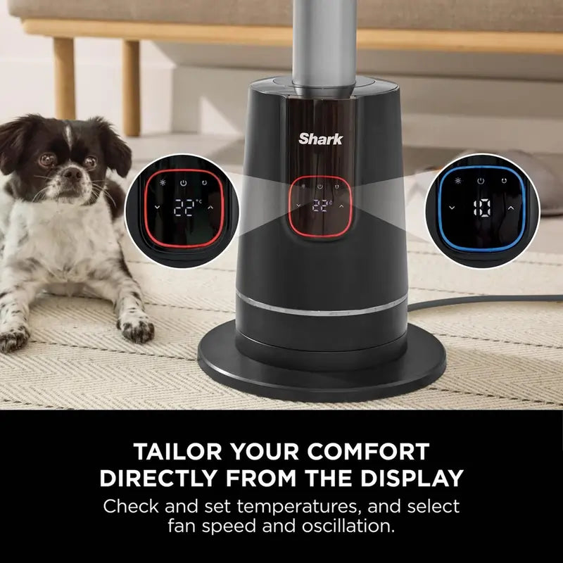 Shark TH200UK Fan & Heater, Charcoal
