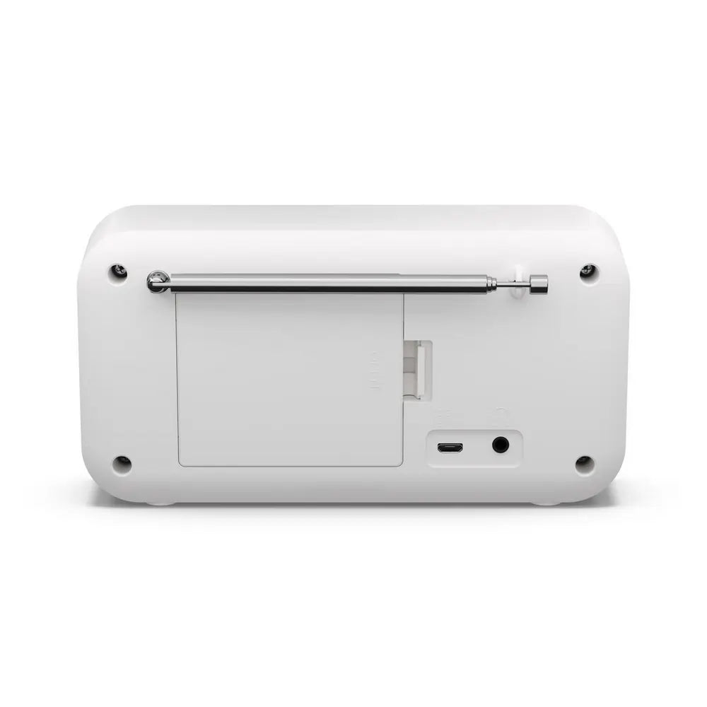 Sharp DRP420WH Tokyo Portable DAB Digital Radio With Bluetooth, Snowy White