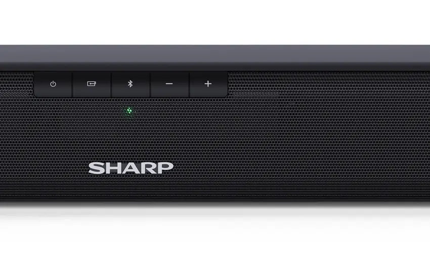 Sharp HTSB110 Wireless 2ch 90W Slim Bluetooth Soundbar, Black