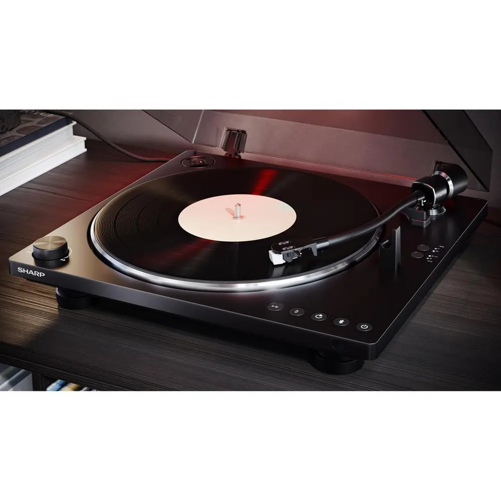Sharp RP-TT100 Bluetooth Automatic Hi-Fi Turntable With Remote Control, Black