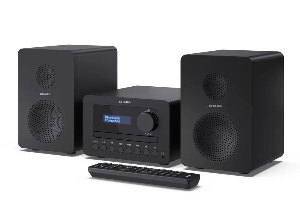 Sharp XLB520D DAB+ Bluetooth Micro Hi-Fi System, Black