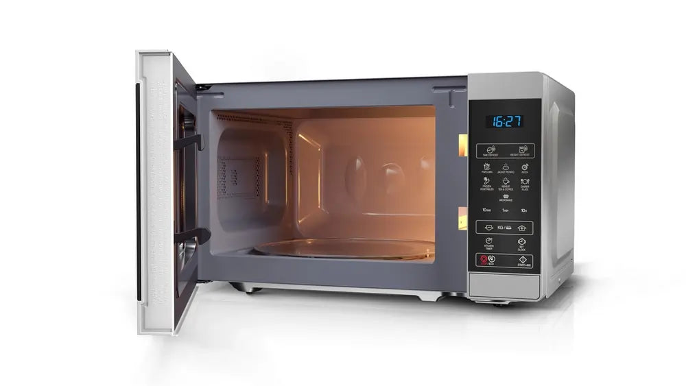 Sharp YCMS02US 800W 20 Litre Microwave Oven, Silver