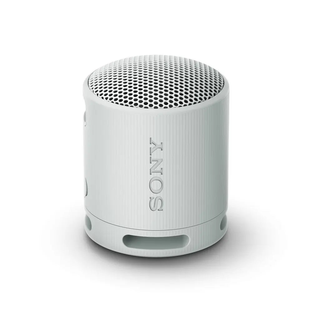 Sony SRSXB100H Waterproof Compact Bluetooth Wireless Speaker, Light Grey - 72435352666485 