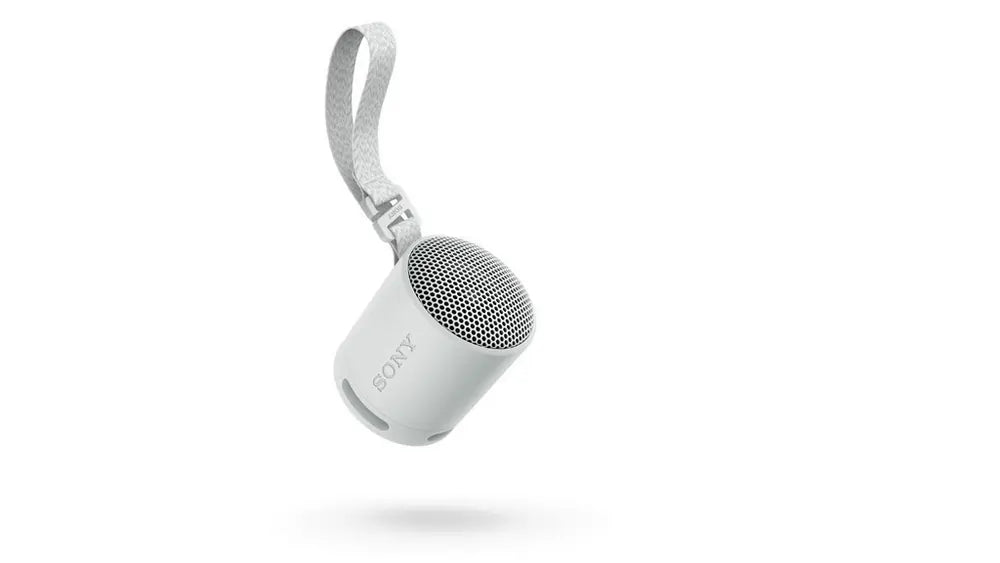 Sony SRSXB100H Waterproof Compact Bluetooth Wireless Speaker, Light Grey - 72435352732021 