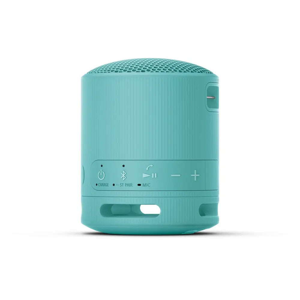 Sony SRSXB100L Waterproof Compact Bluetooth Wireless Speaker, Light Blue - 72435340771701 