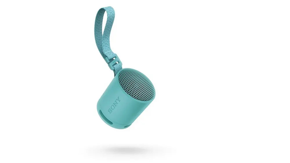 Sony SRSXB100L Waterproof Compact Bluetooth Wireless Speaker, Light Blue - 72435340837237 