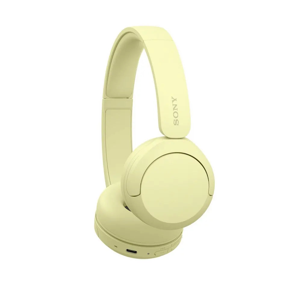 Sony WHCH520Y Bluetooth Wireless On-Ear Headphones, Yellow - 73624854987125 