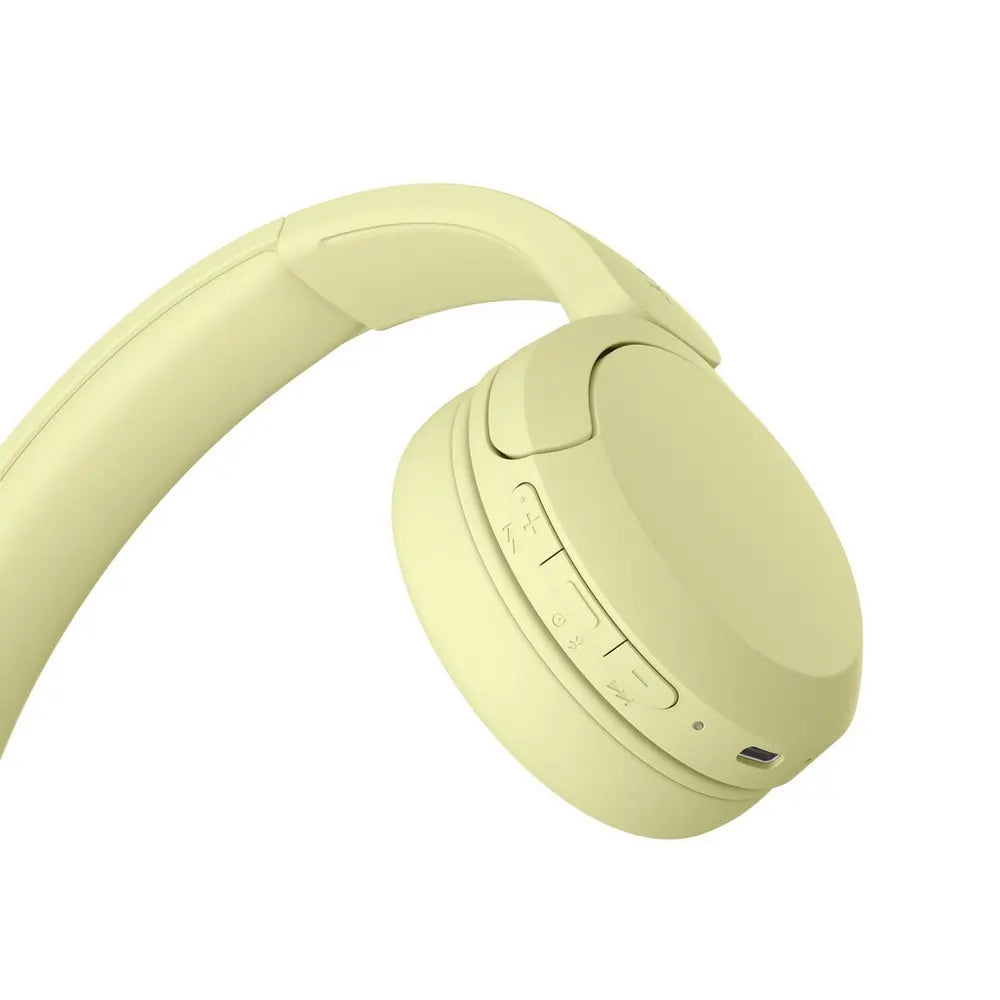 Sony WHCH520Y Bluetooth Wireless On-Ear Headphones, Yellow - 73624854790517 