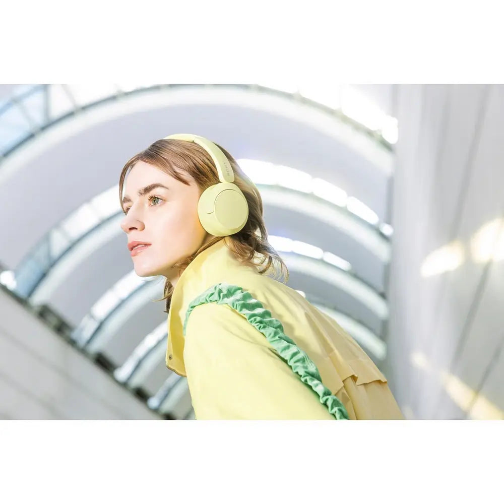 Sony WHCH520Y Bluetooth Wireless On-Ear Headphones, Yellow - 73624854692213 