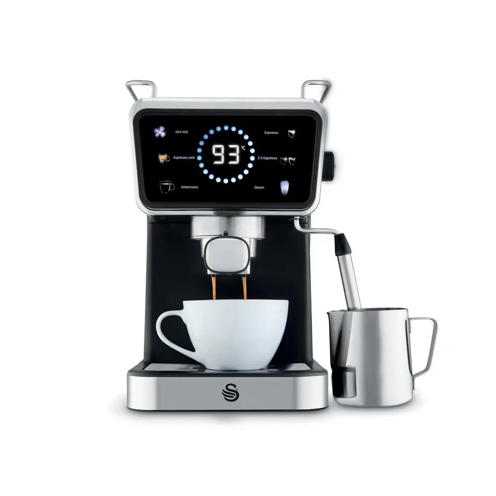 Swan SK22113BLK Pump Espresso Digital Coffee Machine, Black