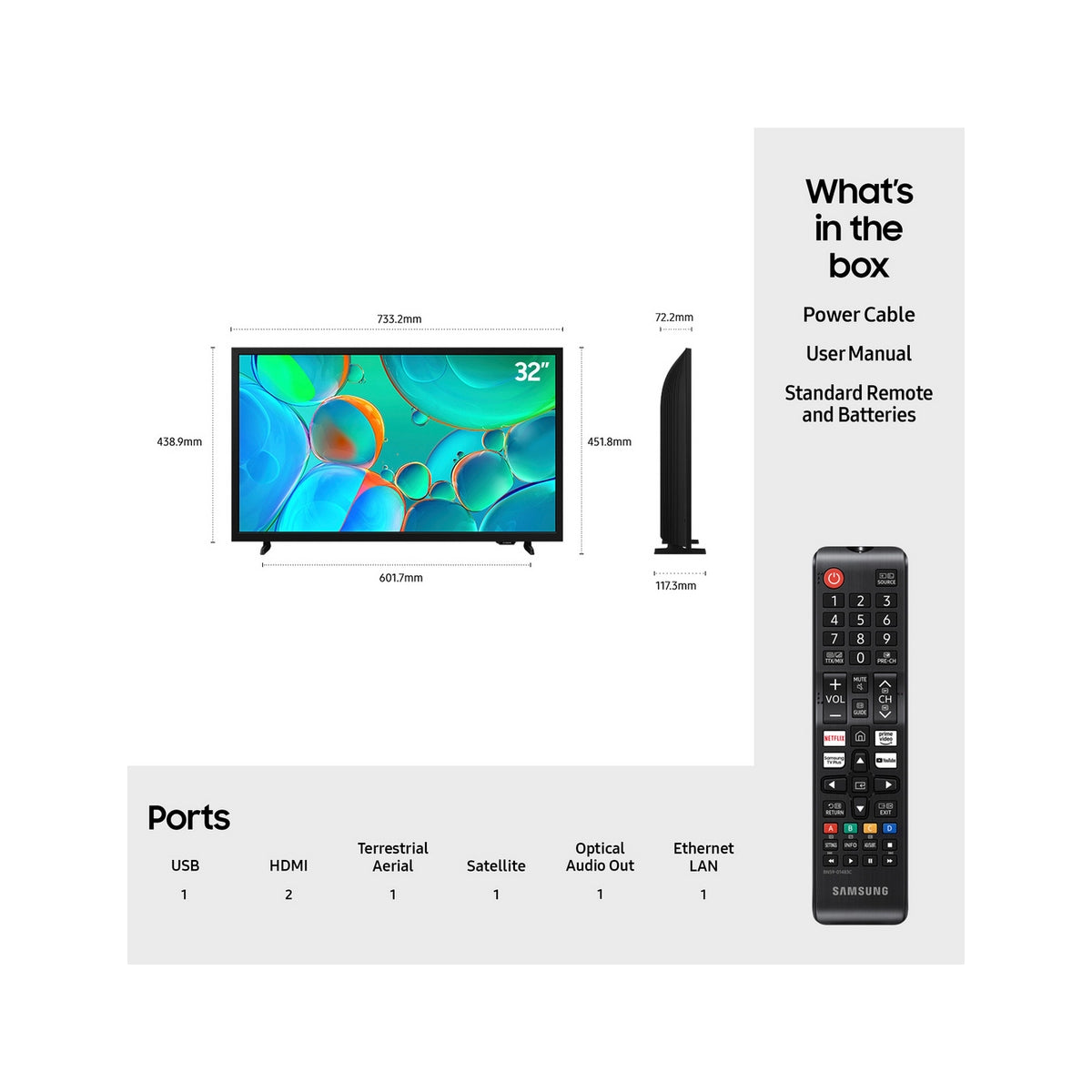 Samsung UE32H5000FKXXU 32" HD TV - Black
