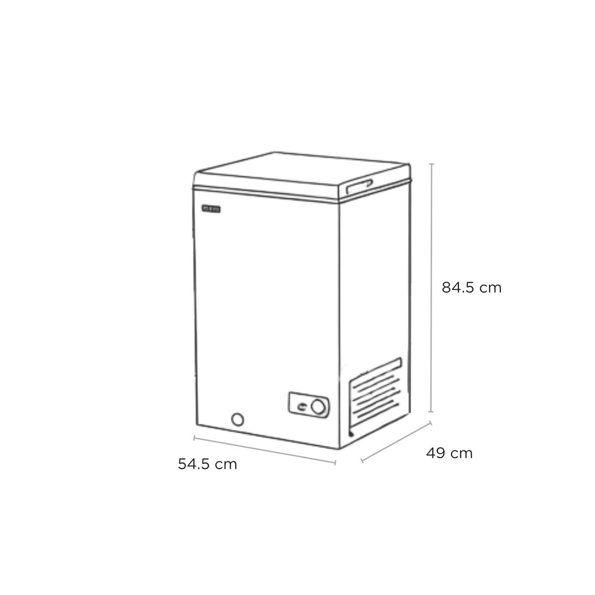 Sensis RFCHT01F97EW 97 Litre Freestanding Chest Freezer, 54.5cm Wide - White