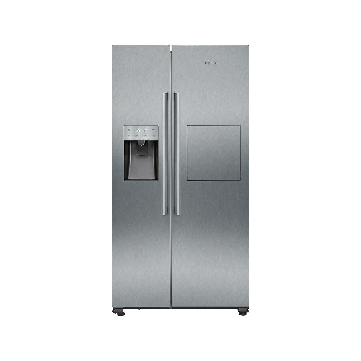 Siemens KA93GAIDP iQ500 Freestanding American Side-By-Side Fridge Freezer, 369/191 Litre, Total noFrost, 90.8cm Wide - Brushed Steel, Anti-Fingerprint