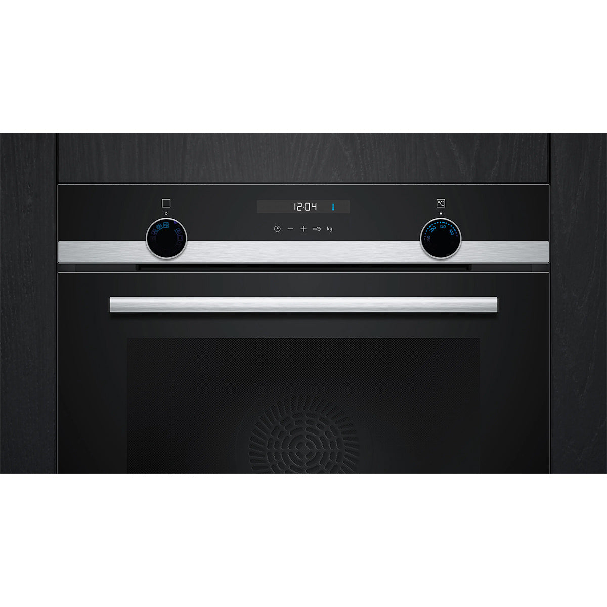 Siemens HB537GBS3B iQ500 Built-In Oven, 71 Litre, White LCD Display with Knob Control, 59.4cm Wide - Stainless Steel